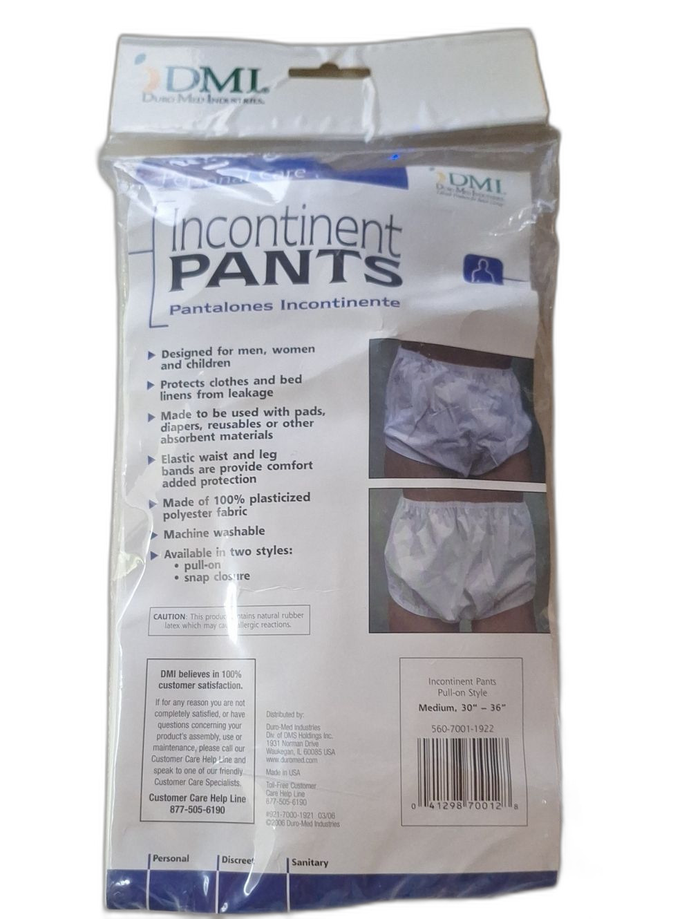 Incontinent Pants Pull-on- Style